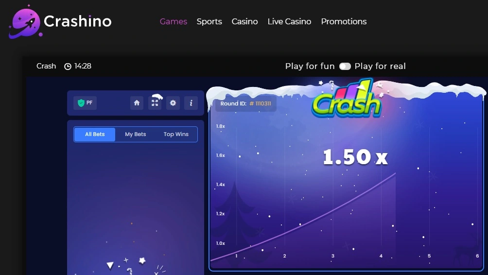 Сайт казино Crashino
